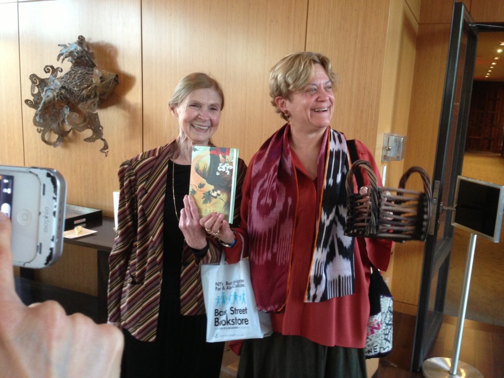 Josanne La Valley at a book launch party with Clarion editor Dinah Stevenson.